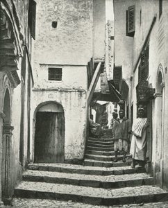 Rue de la Kasbah, Alger, Algeriet, 1895.