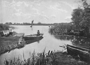 Wroxham Broad, Norfolk, c1896 av Poulton and Co