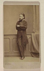 Porträtt av kompositören Bedrich Smetana, ca 1866. av Prague . Photo studio H. Fiedler