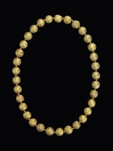 Halsband av snigelpärlor, Moche av Pre Columbian Pre Columbian