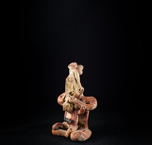 Kvinnlig statyett / Mexikansk konst, Nayarit (terrakotta) av Precolombian Precolombian