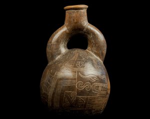 Vas med bygelskaft / Culture Chavin (terrakotta)