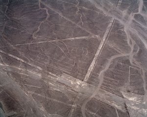 Flygfoto över Nazca-linjerna (fotografi av Prehistoric Prehistoric