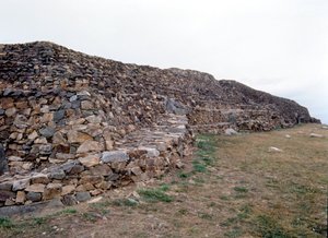 Barnenez Cairn (stenröse från yngre stenåldern) av Prehistoric Prehistoric