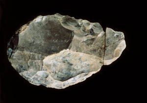 Dubbelsidig flinta, övre paleolitikum (flinta) av Prehistoric Prehistoric