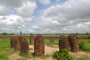 Förhistoria: Megalitisk cirkel av stenar från Wassu, Gambia (foto) av Prehistoric Prehistoric