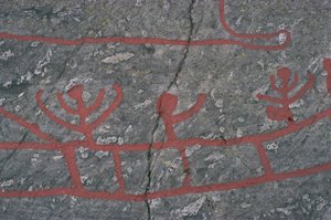 Sweden, Vastra Gotaland County, Norrkoping, rock carvings in Tanum or Tanumshede av Prehistoric Prehistoric