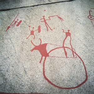Sverige, Vastra Götalands län, Hällristningar i Tanum eller Tanumshede av Prehistoric Prehistoric