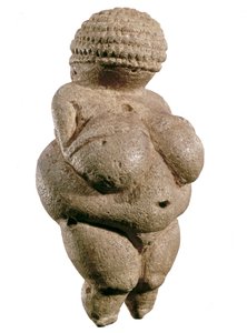 Venus i Willendorf, 23000 f.Kr. (Övre paleolitikum) (kalksten)