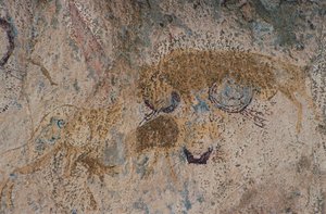 Vilda djur (grottmålning) av Prehistoric Prehistoric