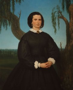 Porträtt av Doña Josefa Sáenz Valiente av Prilidiano Pueyrredon