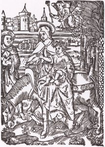 Flygningen till Egypten av Probably French 16th Century