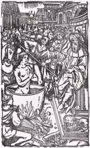 Ett helgons martyrskap av Probably French 16th Century