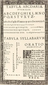 Alfabetet för en Primer av Probably German 16th Century