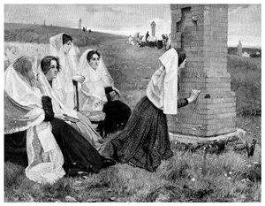 Korsets väg i Katalonien, 1895. av Professor Berthold
