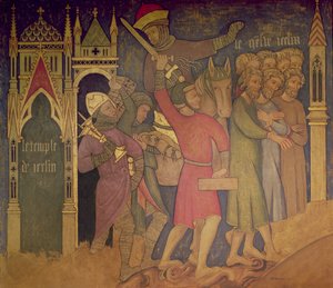 The Captivity of the Jews, rekonstruktion av en vägg, en målning ursprungligen i Painted Chamber of the Palace of Westminster