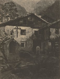 Kameraarbete: A Village Corner, 1906. av Professor Hans Watzek