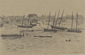 Fiskebyn St. Ives av Prosper Alphonse Isaac