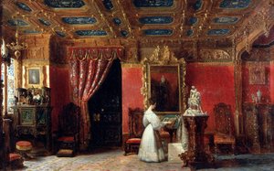 Prinsessan Marie dOrléans 1813-1839, hertiginna av Württemberg, i hennes Atelier i Palais des Tuiles
