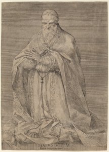 Påven Sixtus V av Prospero Bresciano, after Giuseppe Cesari