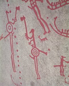 Magiska scener (hällmålning) av Protohistoric