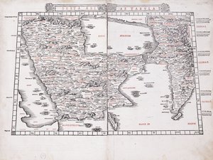 Den sjätte kartan över Asien av Ptolemy
