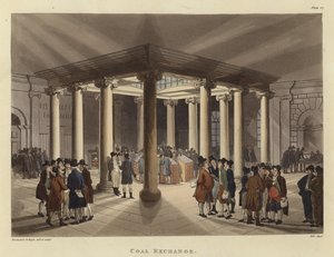 Kolbörsen av Pugin and Rowlandson