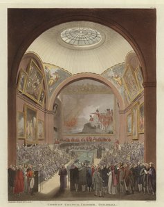 Gemensamma rådets kammare av Pugin and Rowlandson