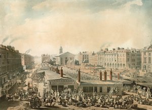 Covent Garden, London av Pugin and Rowlandson