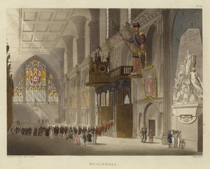 Guildhall av Pugin and Rowlandson