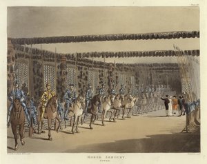 Hästars vapenförråd av Pugin and Rowlandson