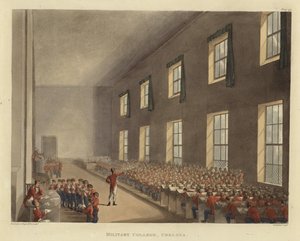 Militärhögskolan av Pugin and Rowlandson