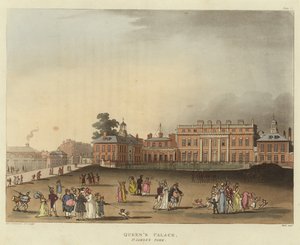 Drottningens palats av Pugin and Rowlandson