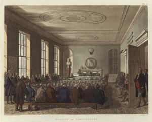 Jordbrukssällskapet av Pugin and Rowlandson