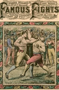Han fick Tom ett smäll under hakan, sent 1800- eller tidigt 1900-tal.