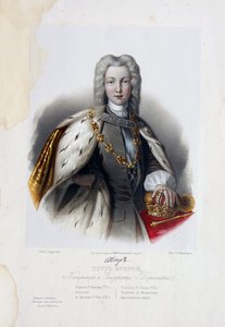 Porträtt av tsaren Peter II av Ryssland 1715-1730