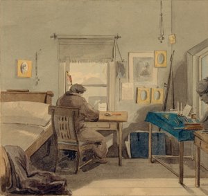 På jobbet. I Pavel Nashchokin House, 1824