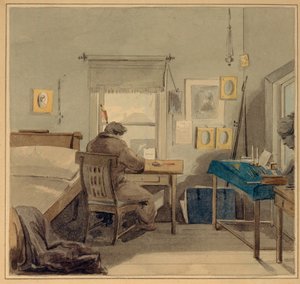 På jobbet. I Pavel Nashchokin House, 1824