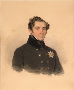 Porträtt av prins Alexander Fjodorovich Golitsyn 1796-1864, 1838 av Pyotr Fyodorovich Sokolov