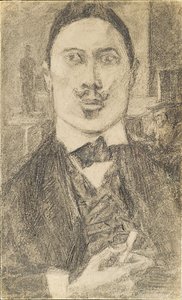Porträtt av målaren Nikolay Sapunov 1880-1912, 1912