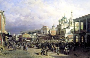 Marknad i Nizhny Novgorod, 1872.