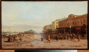 Nijni Novgorod (Nizjnij Novgorod) - Målning av Pyotr Petrovich Vereshchagin (Piotr Verechchaguine) (1836-1886), olja på duk, rysk konst 1800-talet - Statens konstmuseum, Nijni Novgorod (Ryssland)