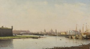 Utsikt över Sankt Petersburg av Pjotr ​​​​Petrowitsch Wereschtschagin
