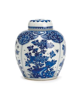Ingefärsburk och lock, Kangxi-perioden, 1661-1722