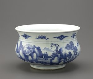 Rökelsebrännare, Jingdezhen, Jiangxi-provinsen (keramik)