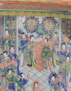 Large Famille Verte Charger, Kangxi period (1662-1722) (porslin) (se även 272193)