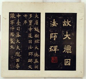 Memorial Stele för den buddhistiske mästaren Daoyin (Ink Rubbings)