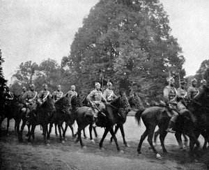 Danska husarer i Bernsdorff, 1908 av Queen Alexandra