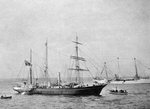 Ernest Shackletons skepp HMS Nimrod, 1907 1908.