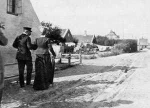 Landstigning i Skagen, Danmark, 1908. av Queen Alexandra